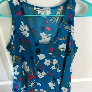 Jcrew Floral Blouse Tank